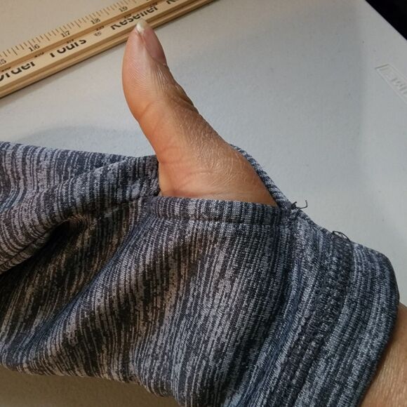 ZeroXposur Performance Polo Boys Large Heather Grey Dri-Tech Long Sleeve 1/4 Zip - Picture 9 of 11